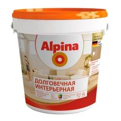 Краска Alpina Долговечная интерьерная База 1 белая 0.9 л