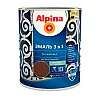 Эмаль Alpina по ржавчине 3 в 1 RAL8017 шоколадная 0.75 л