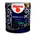 Эмаль Alpina по ржавчине 3 в 1 RAL9005 черная 2.5 л