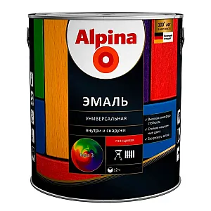 Эмаль универсальная Alpina База 3 глянцевая прозрачная 2.13 л