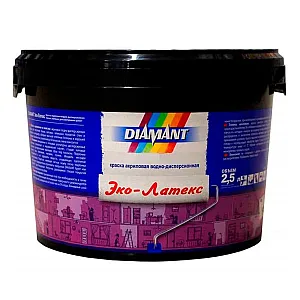 Краска Diamant Эко-Латекс белая 2.5 л