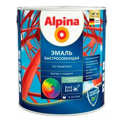 Грунт-эмаль Alpina быстросохнущая по ржавчине База 1 2.5 л