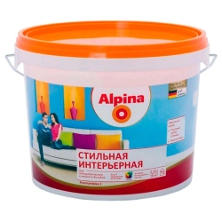 Краска Alpina Стильная интерьерная База 3 прозрачная 2.35 л