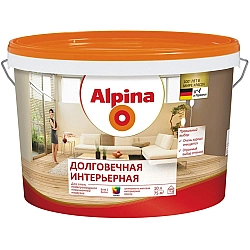 Краска Alpina Долговечная интерьерная 948106333 База 1 белая 10 л
