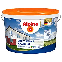 Краска Alpina Долговечная фасадная База 1 белая 10 л