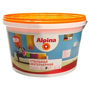 Краска Alpina Стильная интерьерная 948106897 База 1 белая 5 л