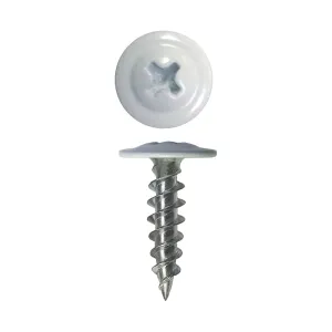 Саморез с прессшайбой 4.2*16 мм Starfix SMP1-51229-150 цинк острый RAL 9003 белый 150 шт