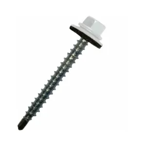 Саморез кровельный 4.8*29 мм Starfix SMC2-27997-200 цинк шайба с прокладкой PT1 RAL 9003 сигнальный белый 200 шт