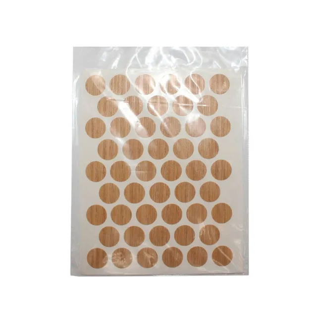 Заглушка самоклеющаяся Starfix SMF-106661 декоративная 14 мм дуб 50 шт