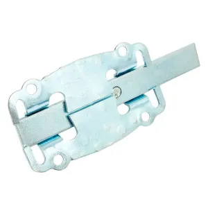 Задвижка дверная Starfix SMP-67647-1 плоская 100 мм белый цинк