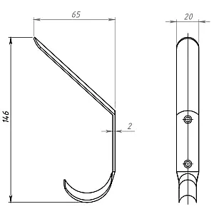 Крючок-вешалка Starfix №4 SMP-51822-1 полимер