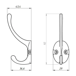 Крючок-вешалка Starfix №24 SMP-74242-1 полимер