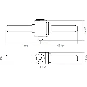 Петля ввертная Starfix ПВВ1 SMP-71253-1 1.75 мм цинк