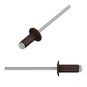 Заклепка вытяжная 4.0*10 мм Starfix SMZ1-60053-50 алюминий/сталь RAL 8017 шоколадно-коричневый 50 ш