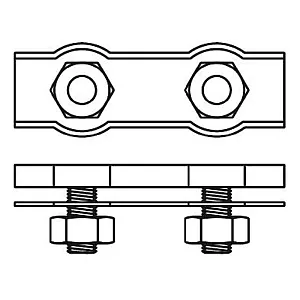 Зажим для троса Starfix SMM1-42873-2 duplex двойной 6 мм 2 шт