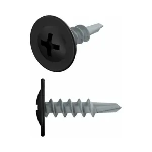 Саморез с прессшайбой 4.2*19 мм Starfix SMZ1-50908-50 цинк со сверлом RAL 9005 черный янтарь 50 шт