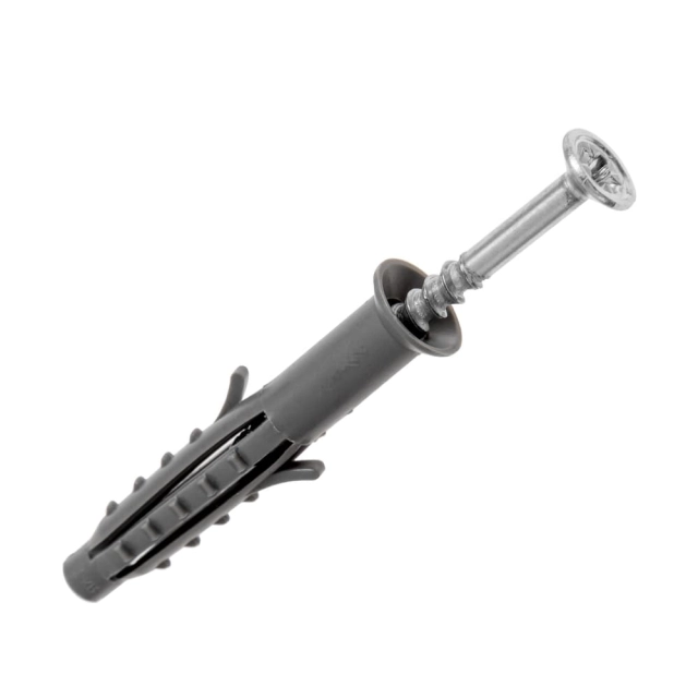 Дюбель-гвоздь с усом Starfix SMZ2-18216-10 6*40 мм полипропилен потай 10 шт Дюбель-гвоздь с усом Starfix SMZ2-18216-10 6*40 мм полипропилен потай 10 шт