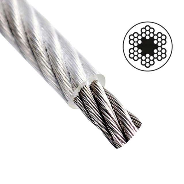 Трос стальной в ПВХ оплетке Starfix SMP-53736-250 М6(5) Трос стальной в ПВХ оплетке Starfix SMP-53736-250 М6(5)