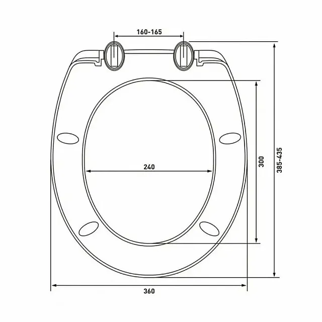 Сиденье для унитаза AV Engineering Standart Plus AVE129617