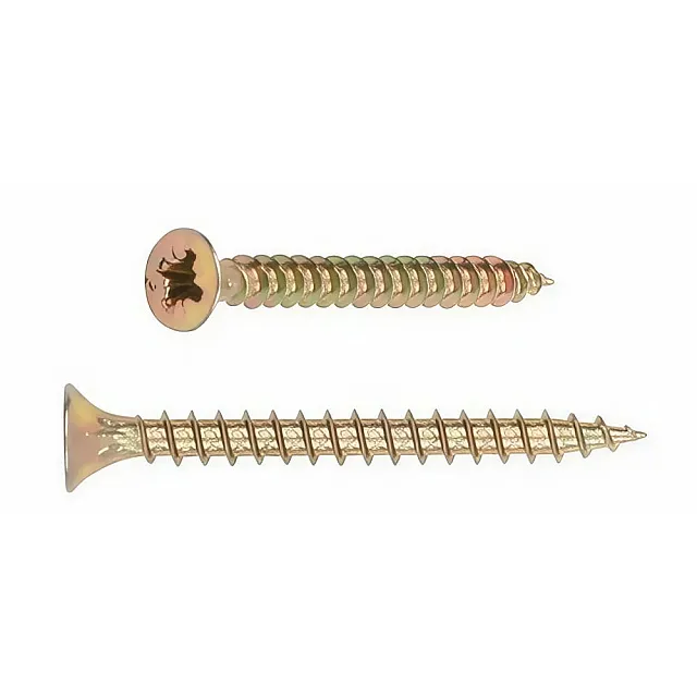 Шуруп универсальный 5*40 мм Starfix SMZ2-35420-25 желтый цинк 25 шт