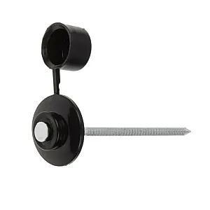 Гвоздь кровельный 2.8*70 мм Starfix SMP5-74392-100 с пластиковой шляпкой черный 100 шт