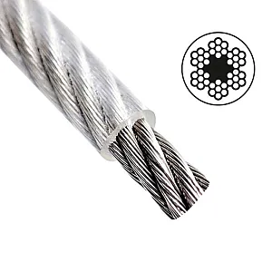 Трос стальной в ПВХ оплетке Starfix SMP-53736-100 М6(5)