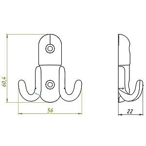 Крючок-вешалка Starfix №8 SMP-92640-1 серебро