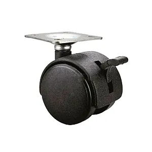 Опора колесная Starfix SMF-10520 50 мм на площадке с фиксатором
