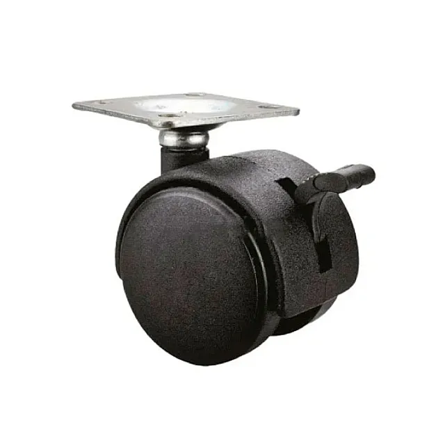 Опора колесная Starfix SMF-10520 50 мм на площадке с фиксатором