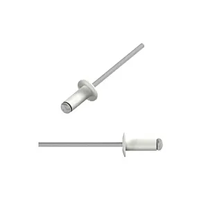 Заклепка вытяжная 4*10 мм Starfix SMZ1-75398-50 алюминий/сталь RAL 9003 насыщенно-белый 50 шт