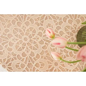 Скатерть-клеенка ажурная Stolima Pina Lace 7006 Элеганс 140 см