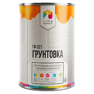 Грунтовка Lida ГФ-021 красно-коричневая 1 кг