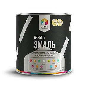 Эмаль Lida АК-555 белая 3 л