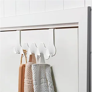 Вешалка Berossi Nomi АС 47701000 навесная на дверь снежно-белый