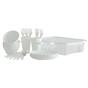 Набор для пикника Berossi Camping LM ИК 79991000 жемчужный 6 персон 33 предмета