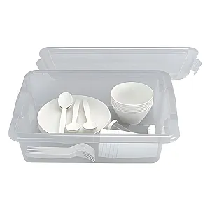 Набор для пикника Berossi Camping LM ИК 79991000 жемчужный 6 персон 33 предмета