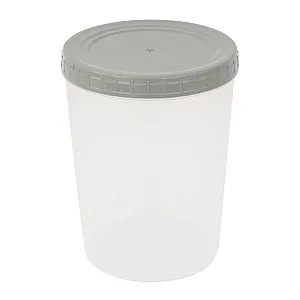 Банка Optimplast с завинчивающейся крышкой серый 1.3 л