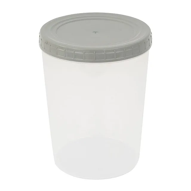 Банка Optimplast с завинчивающейся крышкой серый 1.3 л