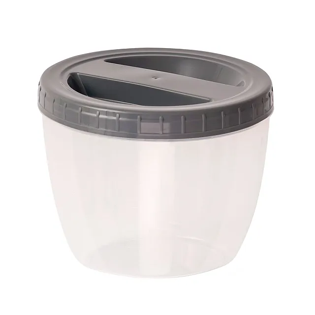 Банка Optimplast с завинчивающейся крышкой серый 1.2 л