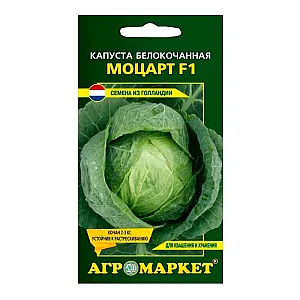 Капуста белокочанная Моцарт F1 Агромаркет 15 шт