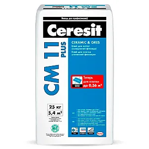 Клей для плитки Ceresit СМ 11 Plus 25 кг