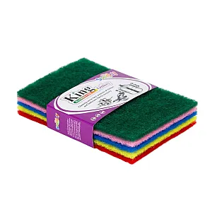 Набор губок кухонных Market Union OE4984 абразивных 15*10*0.5 см 5 шт