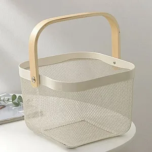 Корзина сетчатая ТВК DA1843 бежевый 21.5*20*16.5 см