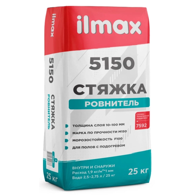 Стяжка-ровнитель ilmax 5150 25 кг Стяжка-ровнитель ilmax 5150 25 кг