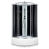 Душевая кабина Saniteco SN-80B черная 80*80 см