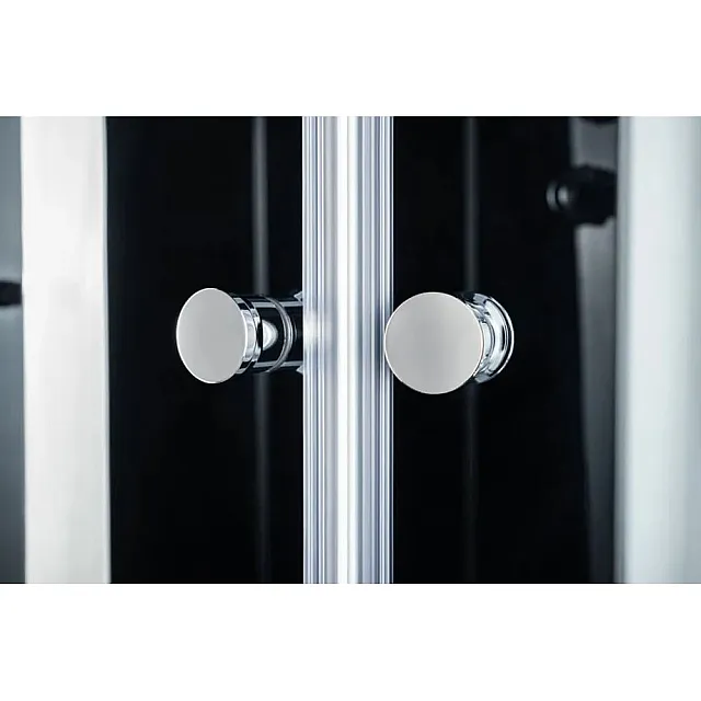 Душевая кабина Saniteco SN-80B черная 80*80 см