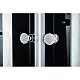 Душевая кабина Saniteco SN-80B черная 80*80 см