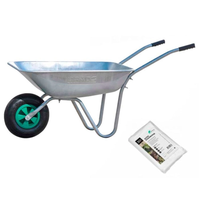 Тачка садовая Brado Garden 1*85 + АгроСпанбонд 3 шт Тачка садовая Brado Garden 1*85 + АгроСпанбонд 3 шт