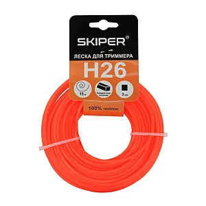 Леска Skiper H26 3 мм*15 м оранжевая