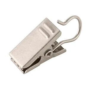 Зажим металлический к карнизу Ас Форос сатин 10 шт